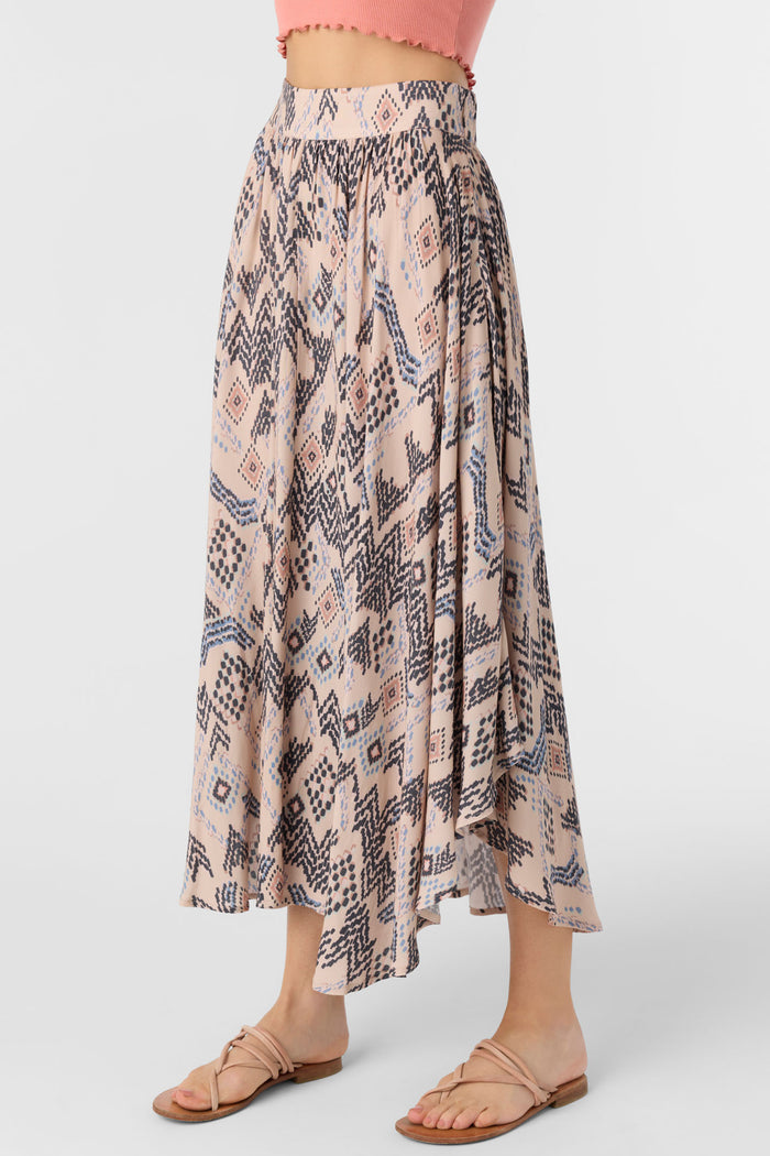 Marnie Palmer Print Midi Skirt - Cement | O'Neill