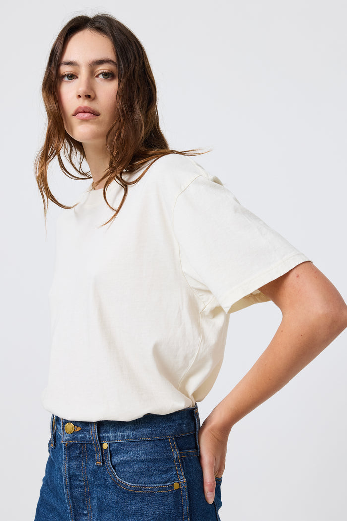 Matty Tee in Ecru