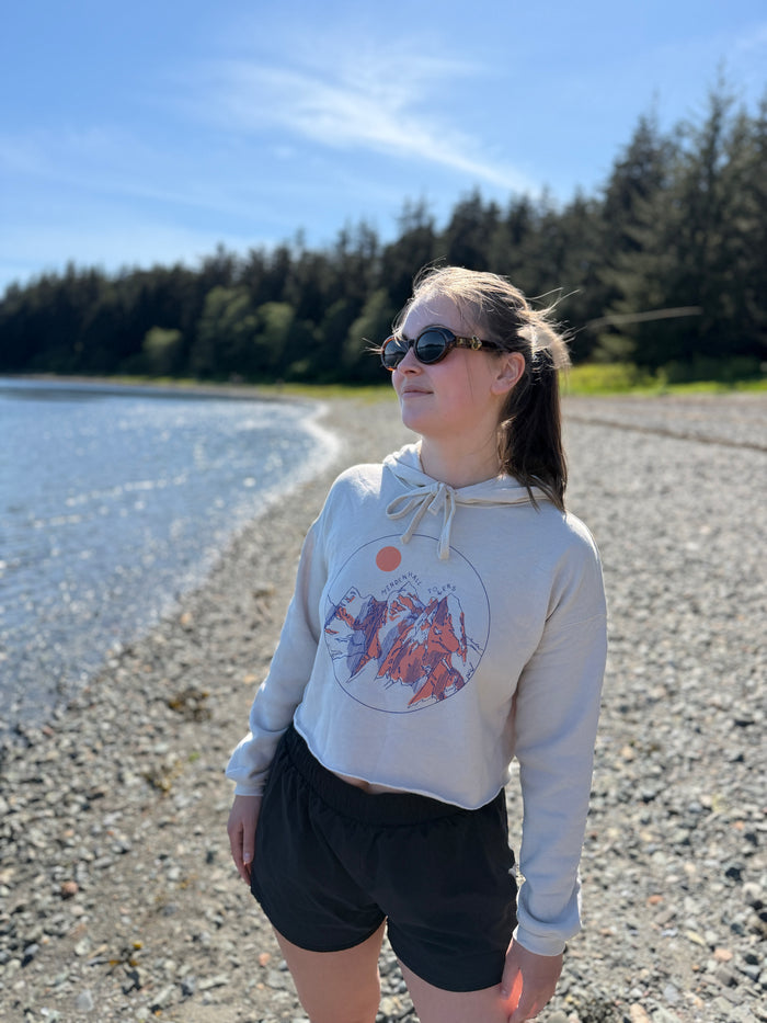 Mendenhall Towers Cropped Hoodie - Ladies