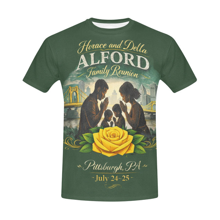 Mens All Over Print Crew Neck T-Shirt