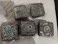 Metal travel jewelry boxes