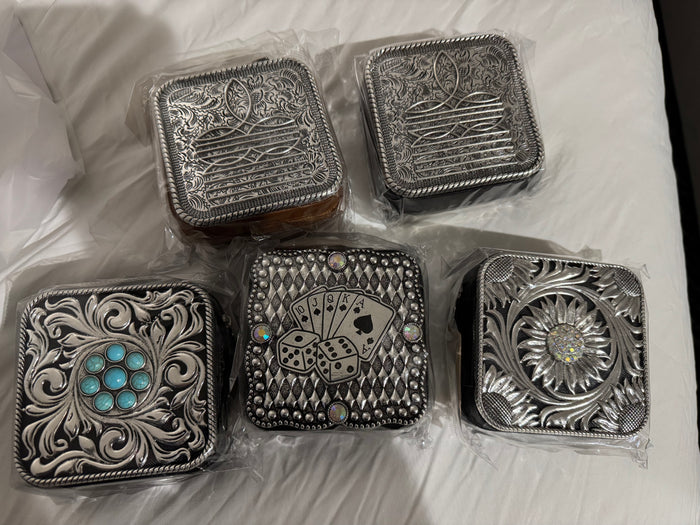 Metal travel jewelry boxes