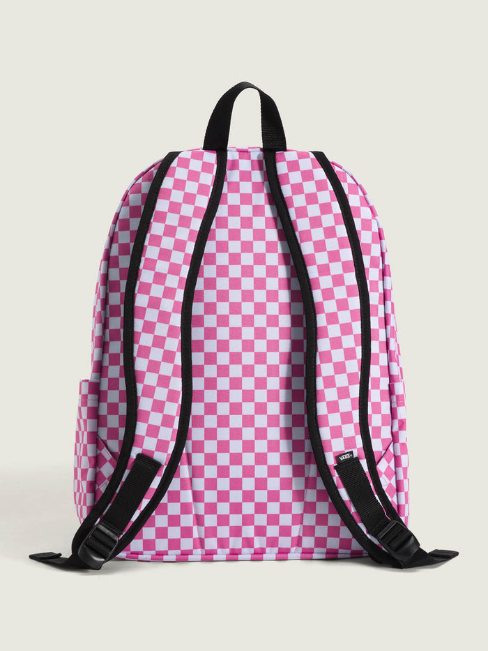 Mochila Adulto Old Skool Check Back Rosado Vans