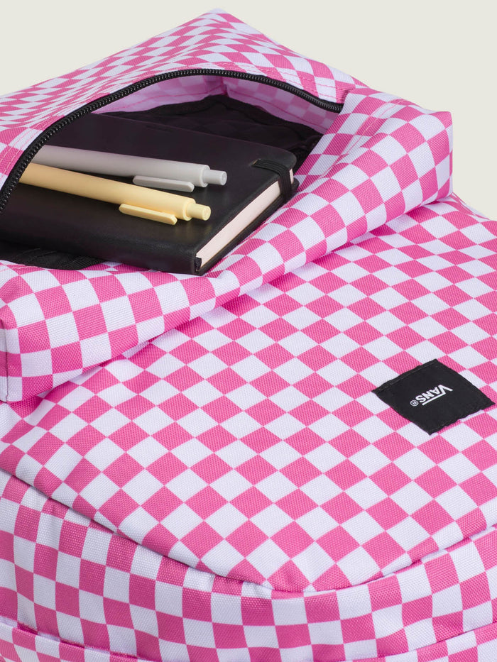Mochila Adulto Old Skool Check Back Rosado Vans