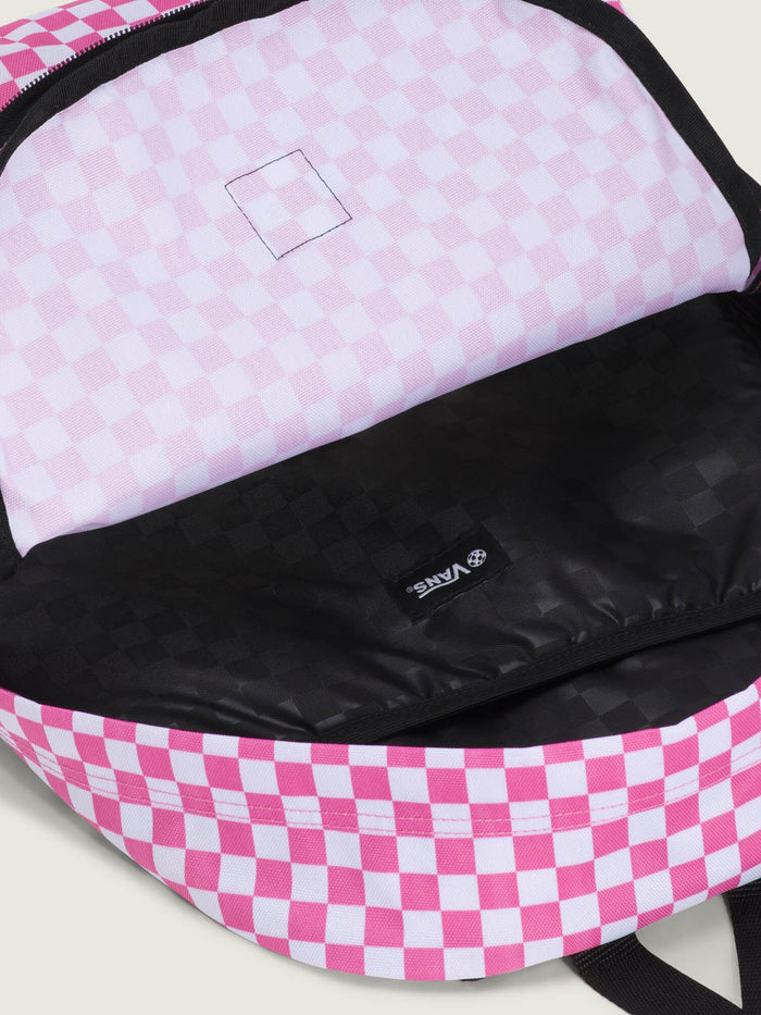 Mochila Adulto Old Skool Check Back Rosado Vans