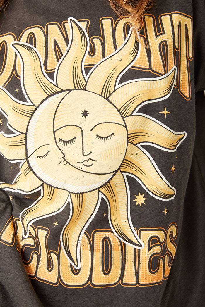 Moonlight Distressed Biker Tee