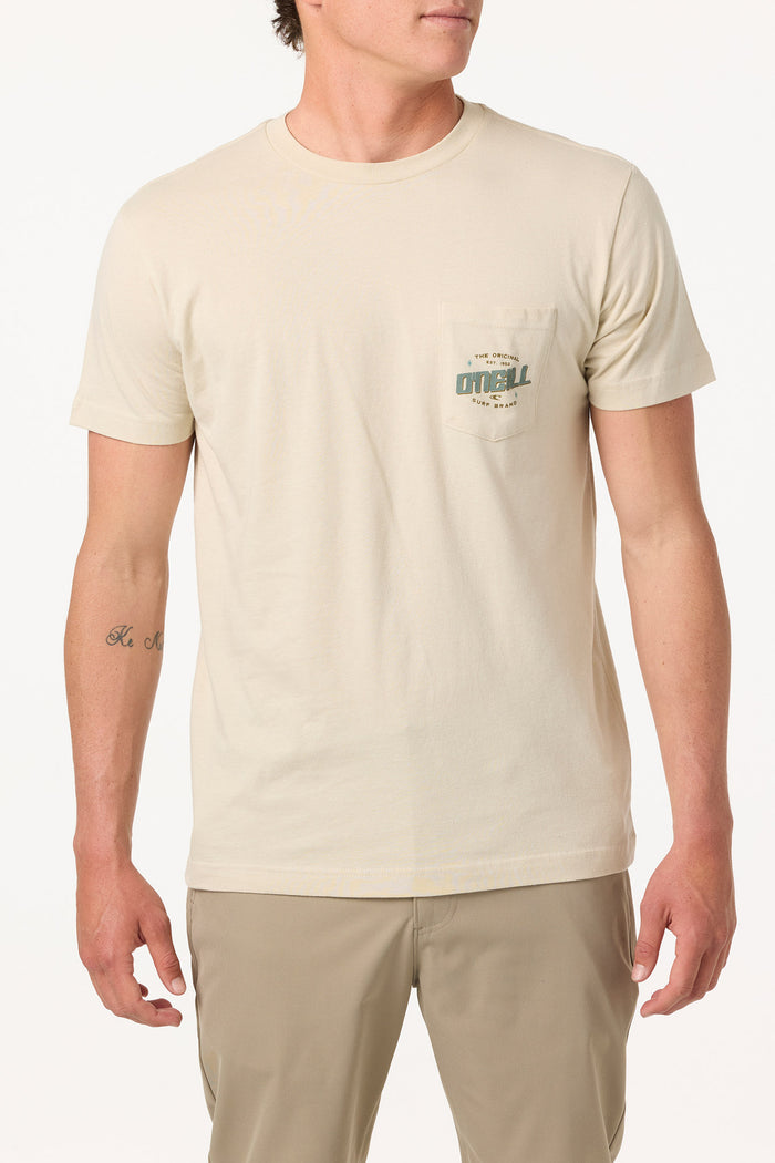 Name Badge Pocket Standard Fit Tee - Lt Khaki | O'Neill