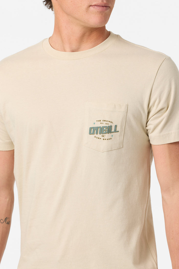Name Badge Pocket Standard Fit Tee - Lt Khaki | O'Neill