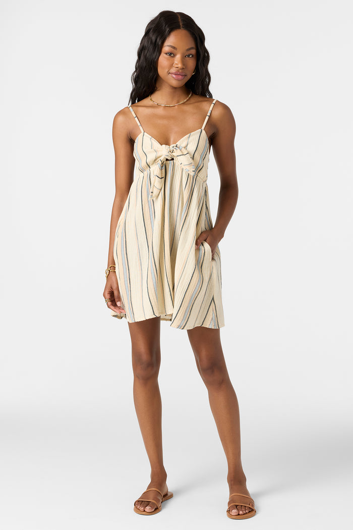Natalya Stripe Mini Dress - Tapioca | O'Neill