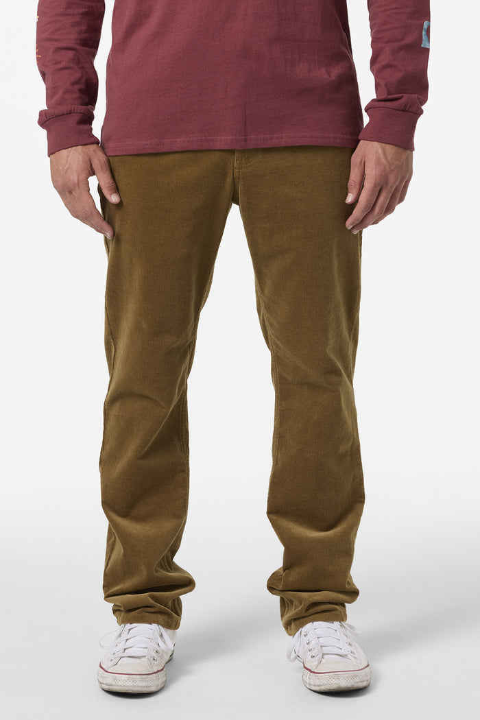 National 5 Pocket Standard Fit Cord Pants - Dark Khaki | O'Neill