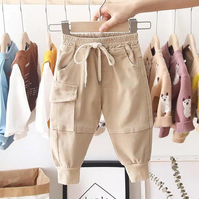 New Cotton Cargo Pants for Boys - Casual Sport Trousers - House of Beauty