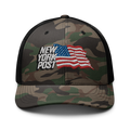 New York Post Flag Camouflage trucker hat