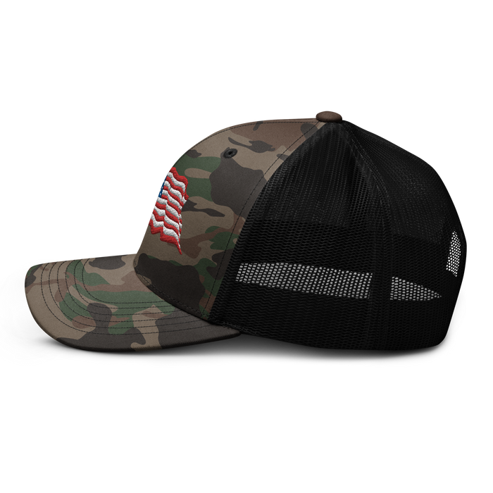 New York Post Flag Camouflage trucker hat