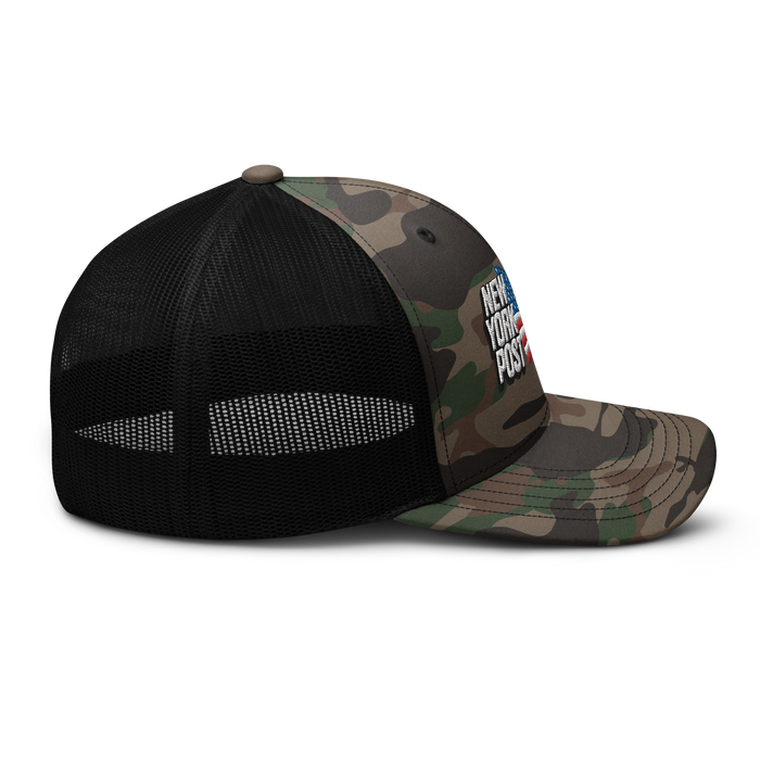 New York Post Flag Camouflage trucker hat