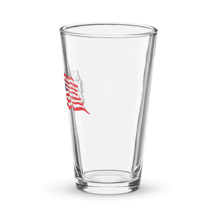 New York Post Flag pint glass