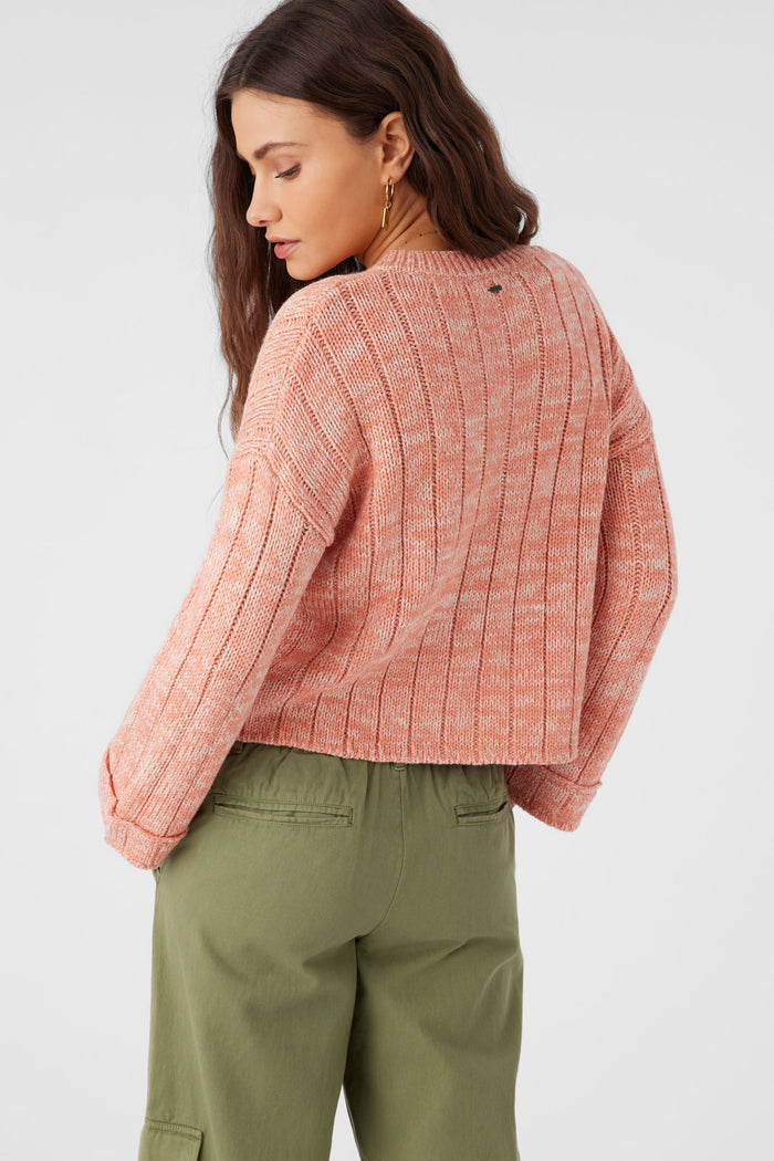 Oceanfront Henley Long Sleeve Sweater - Canyon Clay | O'Neill