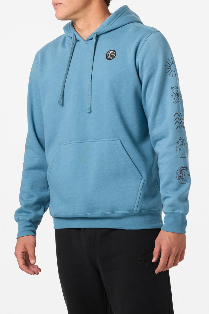 O'Riginals Camino Hooded Pullover Fleece - Aegean Blue | O'Neill