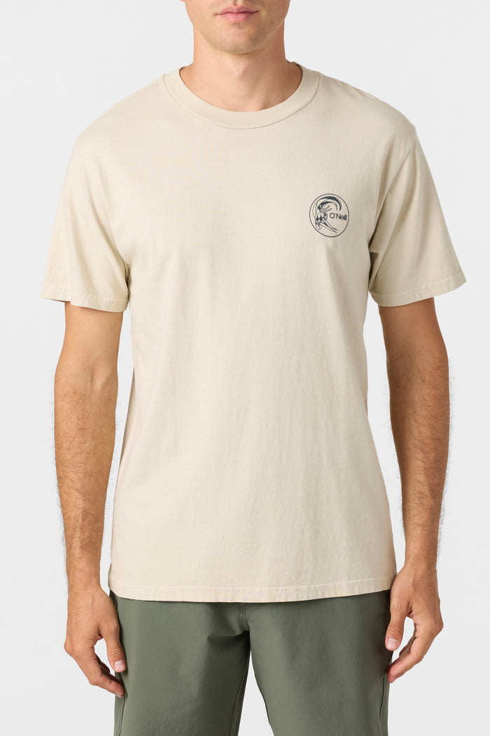 O'Riginals Circle Surfer Relaxed Fit Tee - Lt Khaki | O'Neill