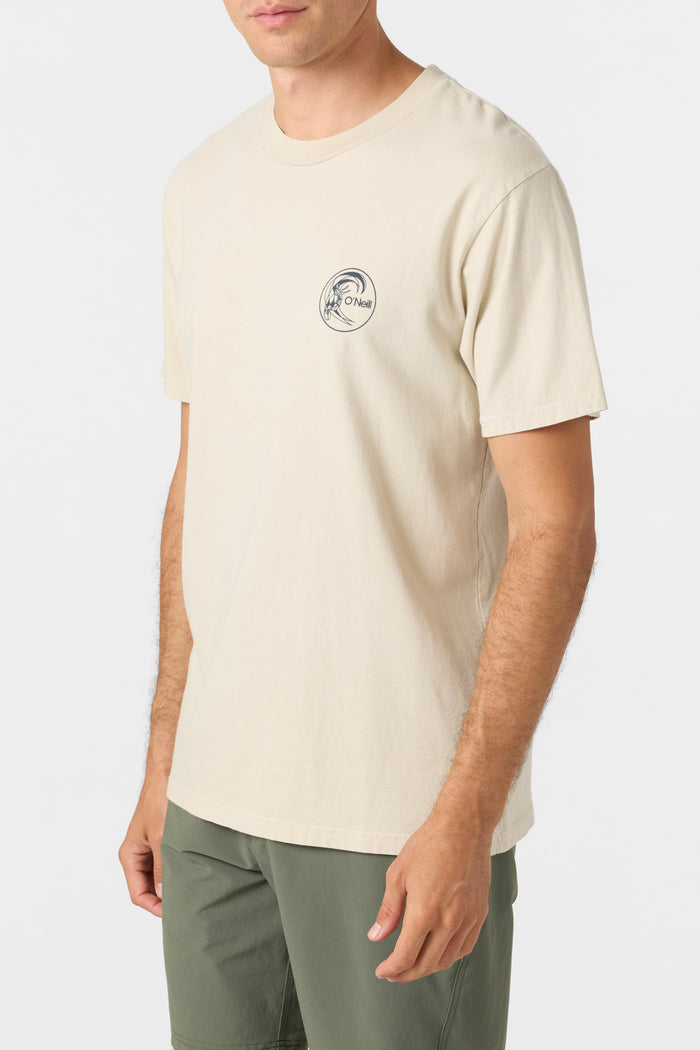 O'Riginals Circle Surfer Relaxed Fit Tee - Lt Khaki | O'Neill