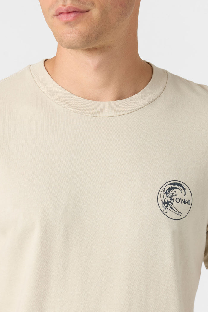 O'Riginals Circle Surfer Relaxed Fit Tee - Lt Khaki | O'Neill