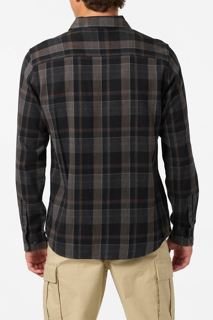 O'Riginals Clashed Flannel Standard Fit Long Sleeve Shirt - Black | O'Neill