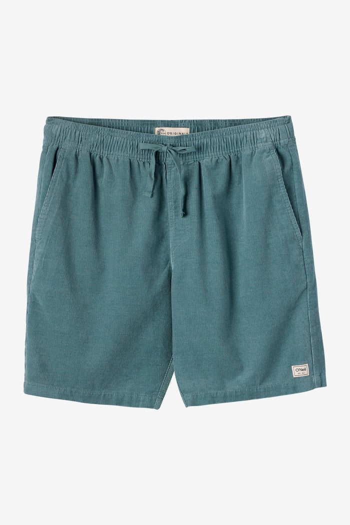 O'Riginals Cord Elastic Waist 18" Shorts - Stormy Sea | O'Neill