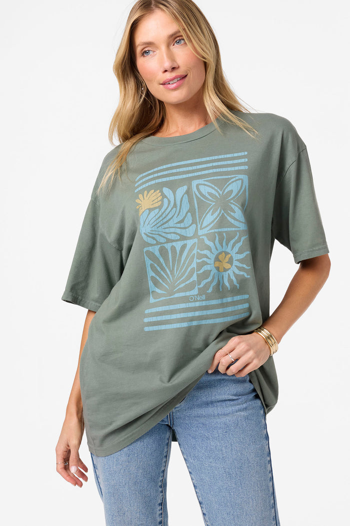 O'Riginals Elements Oversized Tee - Balsam Green | O'Neill