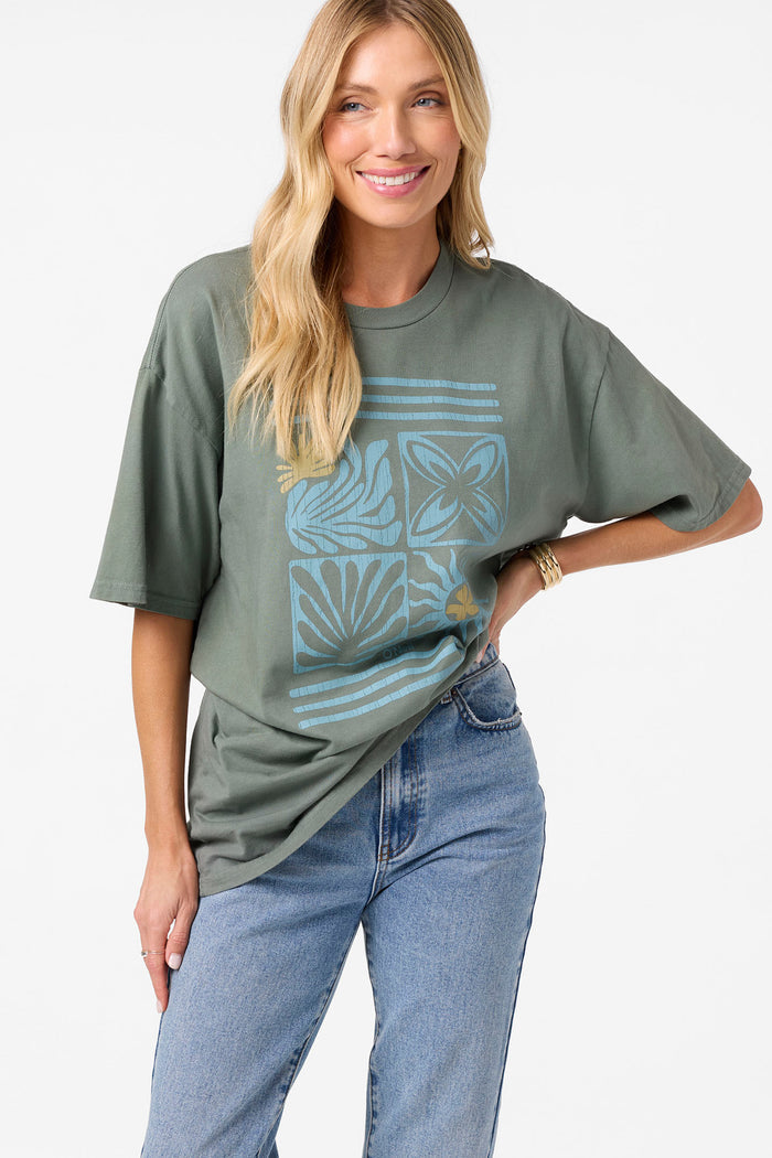O'Riginals Elements Oversized Tee - Balsam Green | O'Neill