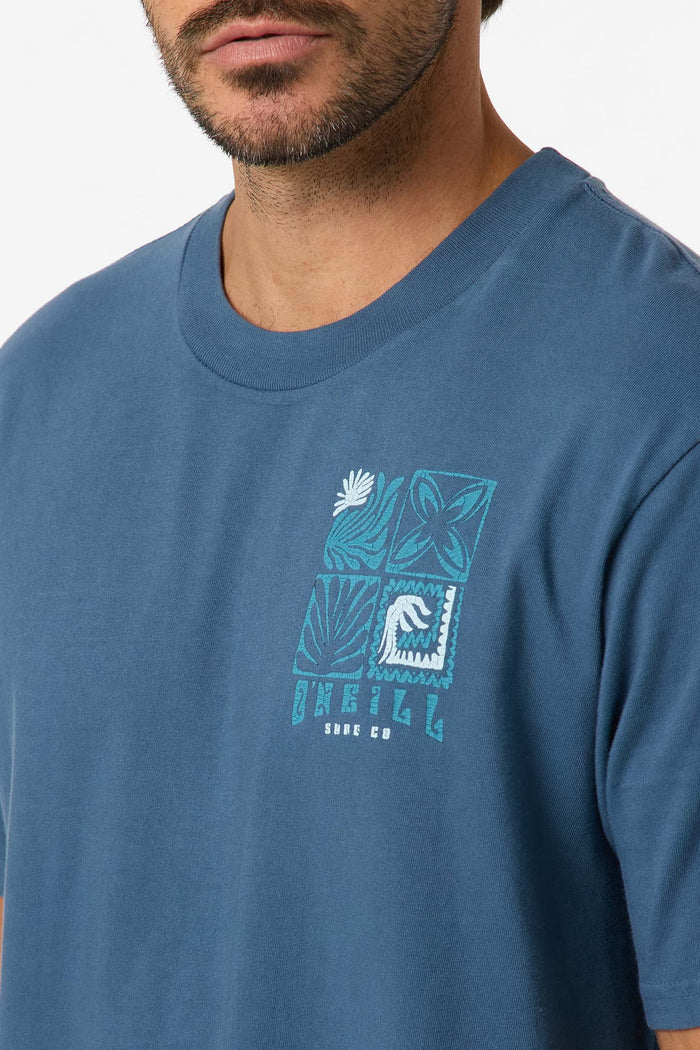 O'Riginals Etching Vintage Relaxed Fit Tee - Blue Fusion | O'Neill
