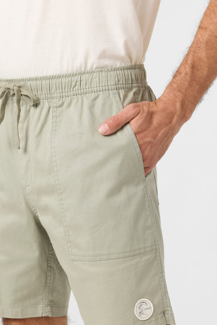 O'Riginals Getaway Elastic Waist 18" Shorts - Seagrass | O'Neill