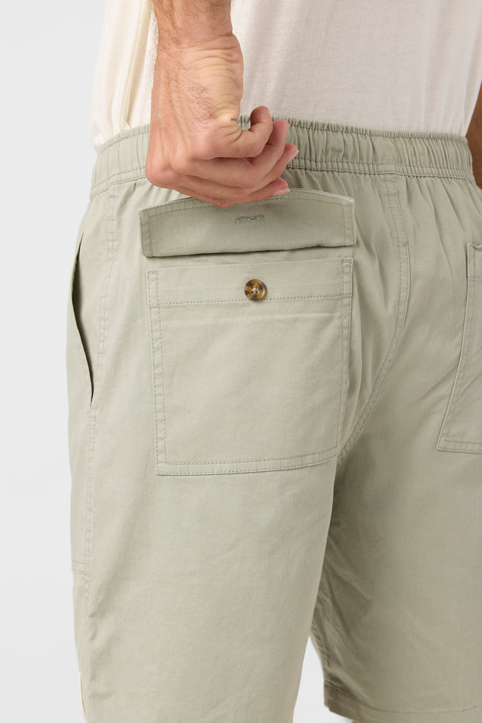 O'Riginals Getaway Elastic Waist 18" Shorts - Seagrass | O'Neill