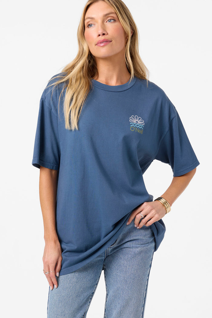 O'Riginals Horizon Oversized Tee - Blue Fusion | O'Neill