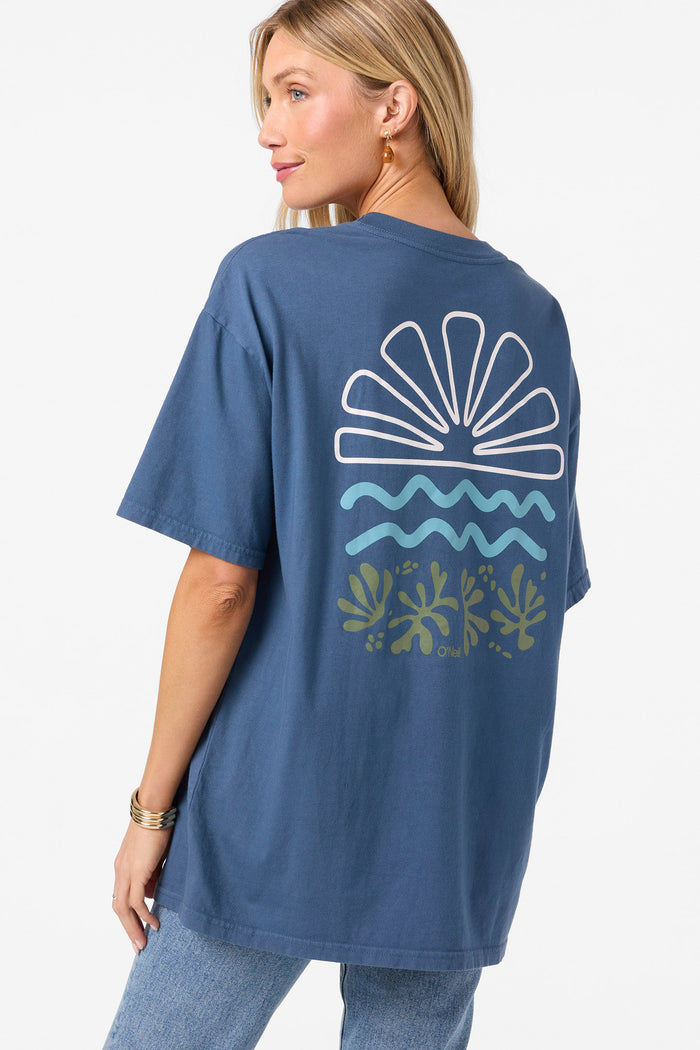 O'Riginals Horizon Oversized Tee - Blue Fusion | O'Neill
