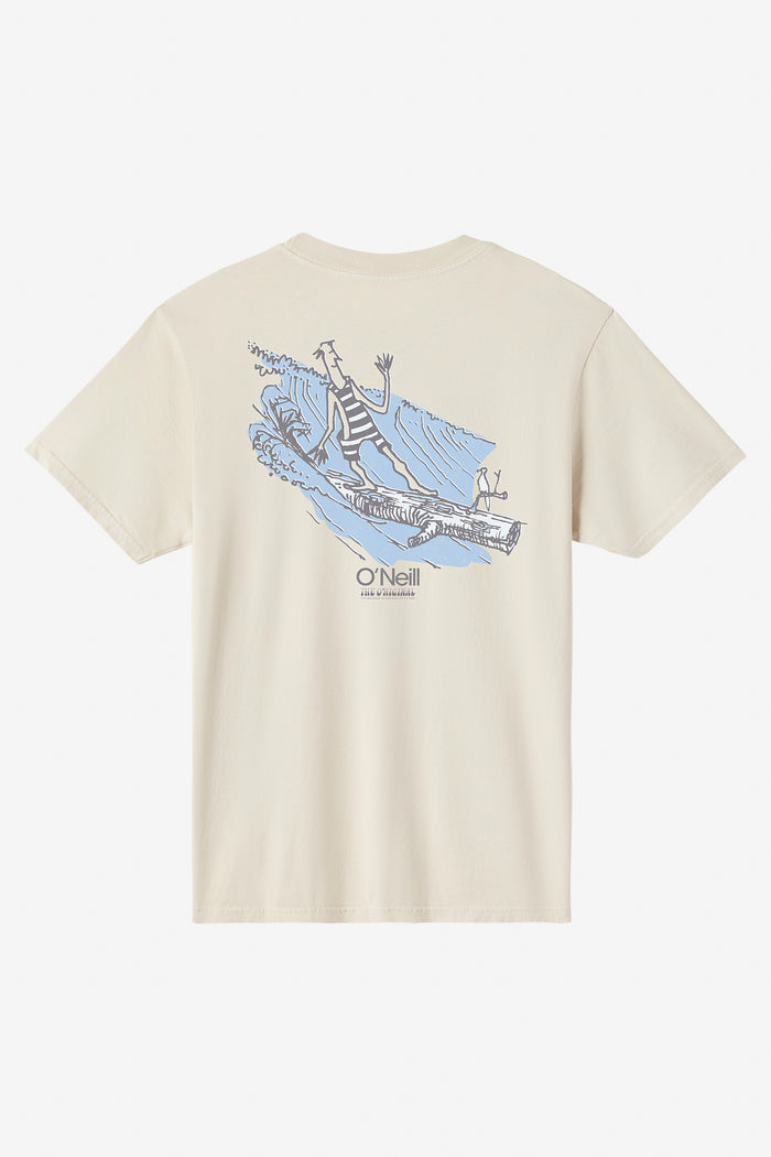 O'Riginals Log Relaxed Fit Tee - Lt Khaki | O'Neill