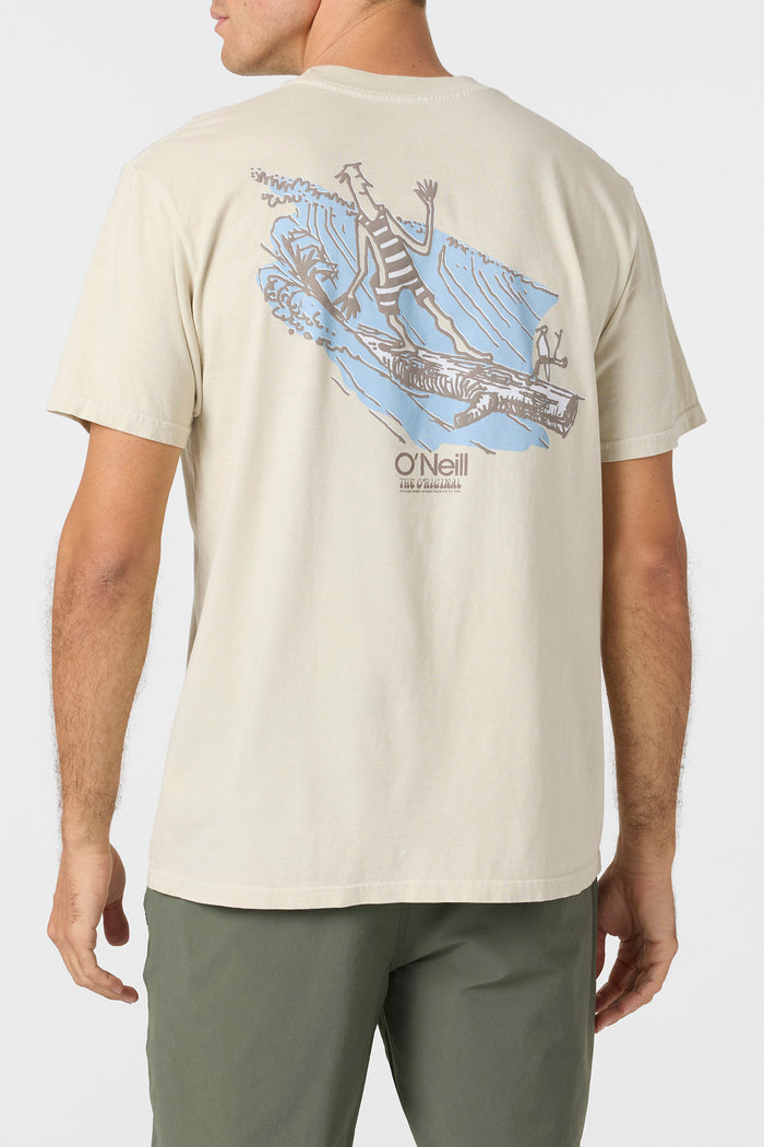 O'Riginals Log Relaxed Fit Tee - Lt Khaki | O'Neill