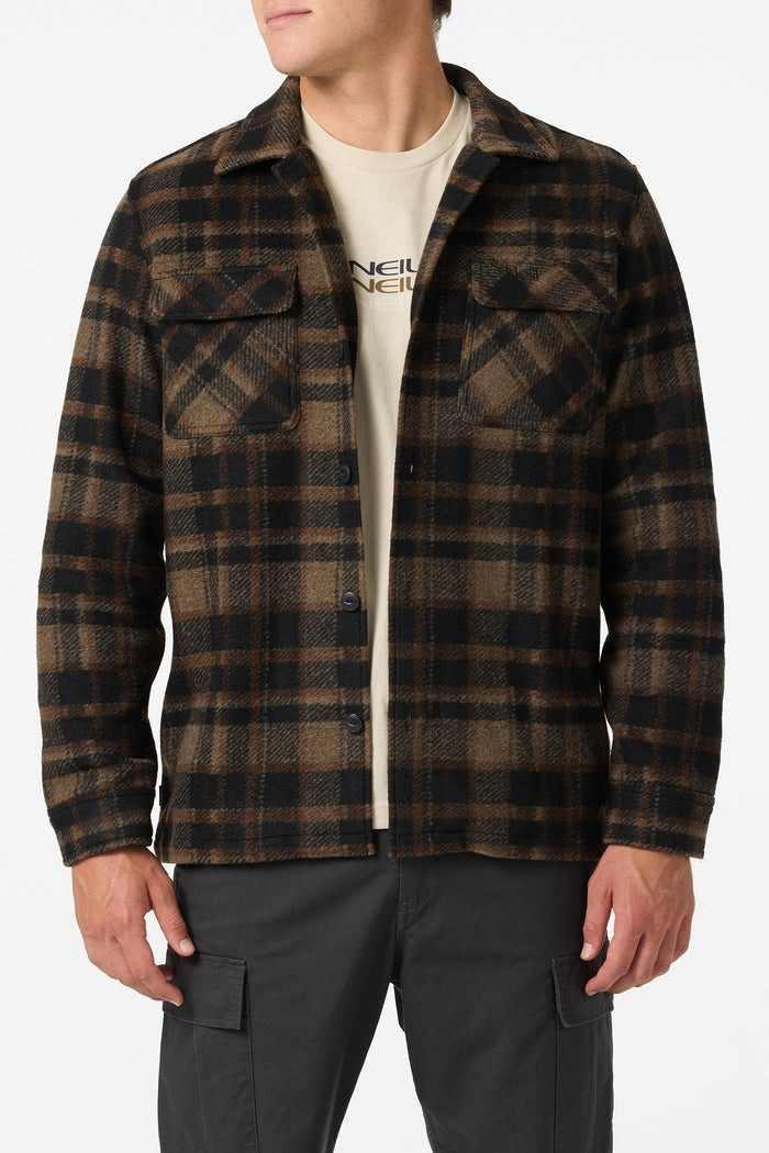 O'Riginals Lux Standard Fit Overshirt - Black | O'Neill