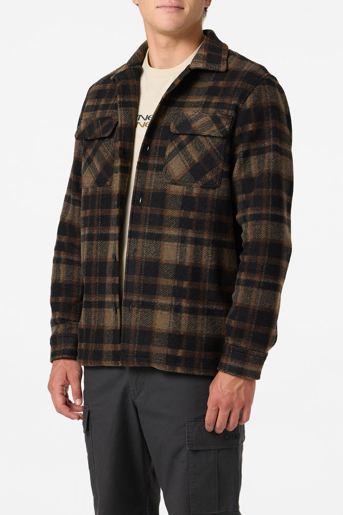 O'Riginals Lux Standard Fit Overshirt - Black | O'Neill