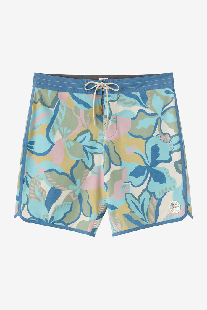 O'Riginals Print Scallop 18" Boardshorts - Blue Fusion | O'Neill