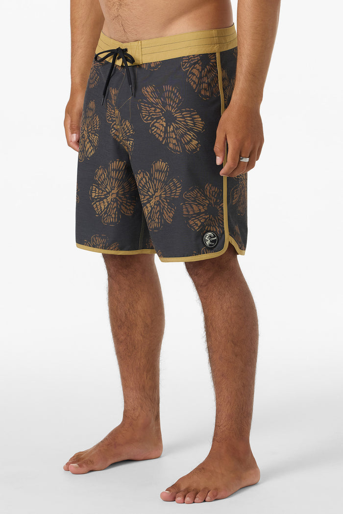 O'Riginals Print Scallop 18" Boardshorts - Phantom | O'Neill