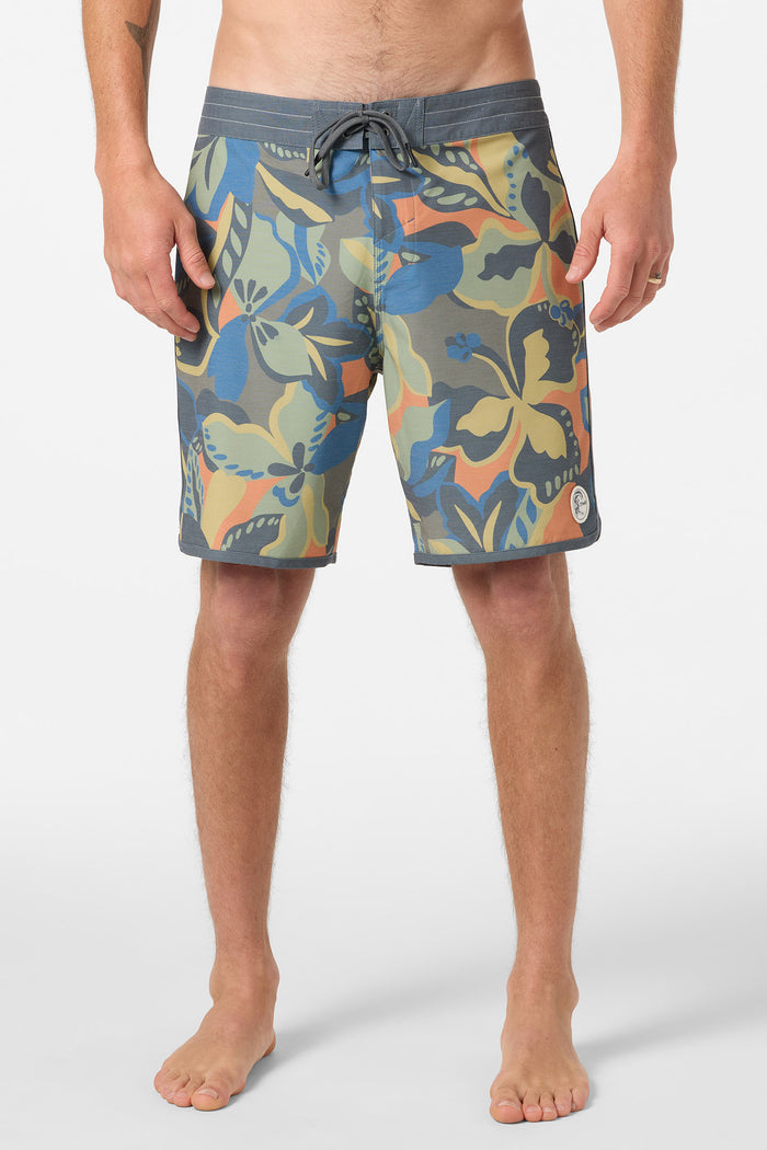 O'Riginals Print Scallop 18" Boardshorts - Dark Shadow | O'Neill