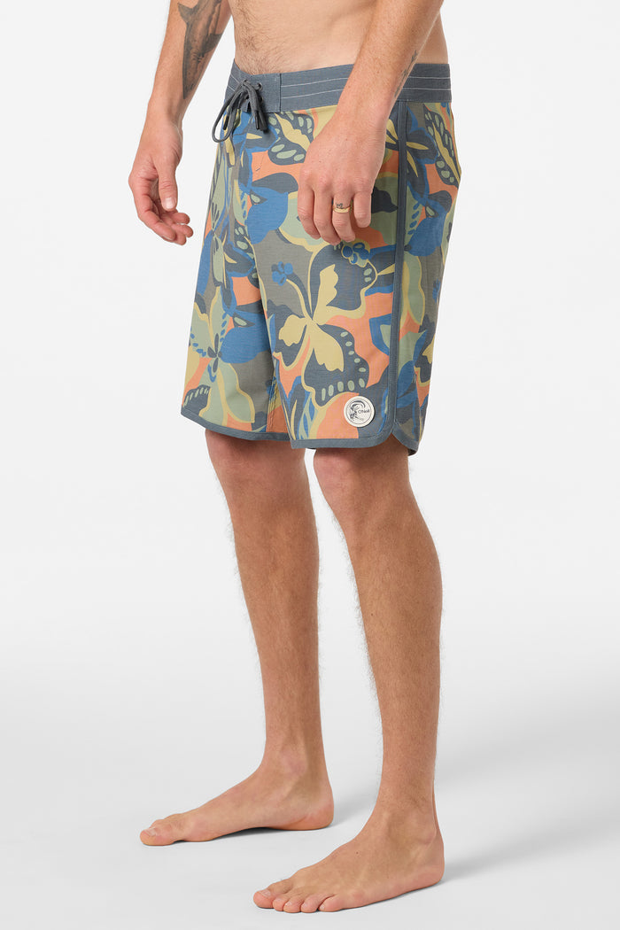 O'Riginals Print Scallop 18" Boardshorts - Dark Shadow | O'Neill