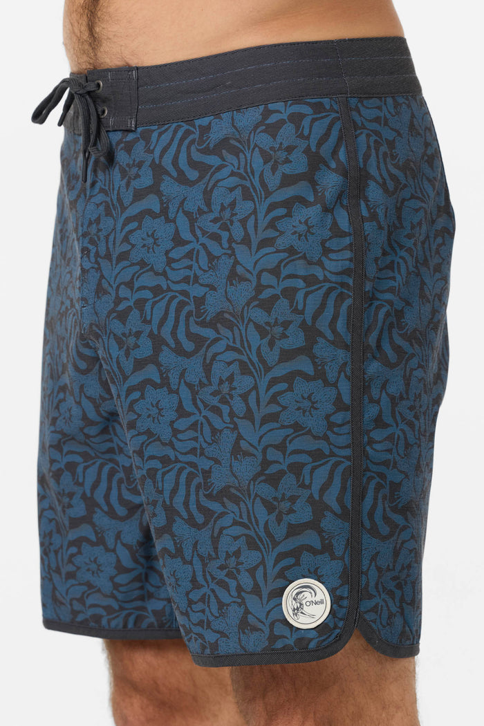 O'Riginals Print Scallop 18" Boardshorts - Blue Fsn 2 | O'Neill