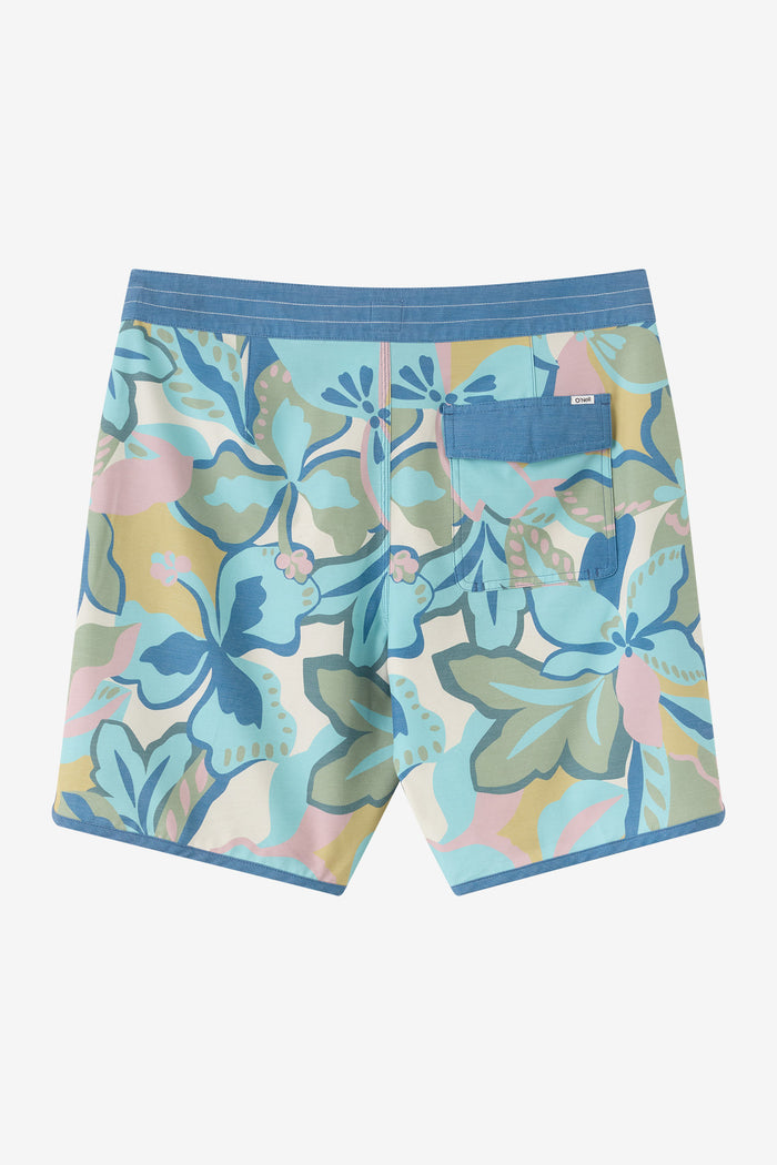 O'Riginals Print Scallop 18" Boardshorts - Blue Fusion | O'Neill