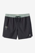 O'Riginals Solid Scallop 16" Swim Trunks - Black | O'Neill