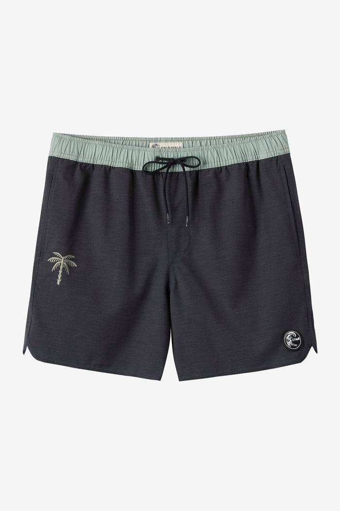 O'Riginals Solid Scallop 16" Swim Trunks - Black | O'Neill