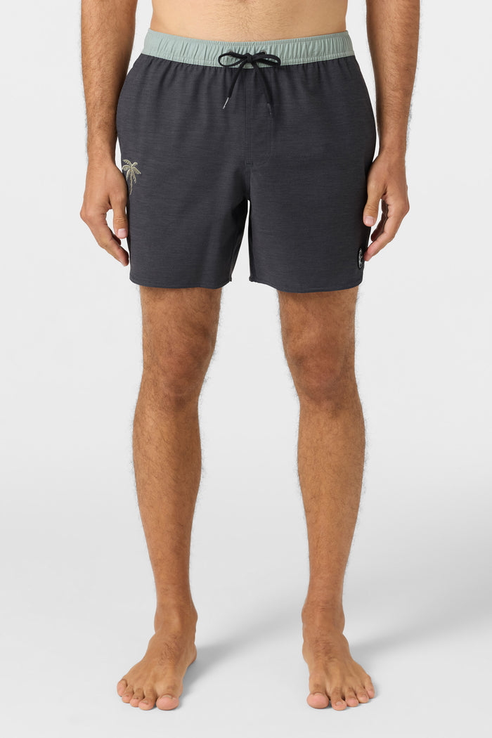 O'Riginals Solid Scallop 16" Swim Trunks - Black | O'Neill