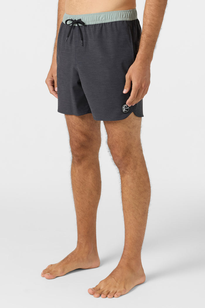 O'Riginals Solid Scallop 16" Swim Trunks - Black | O'Neill