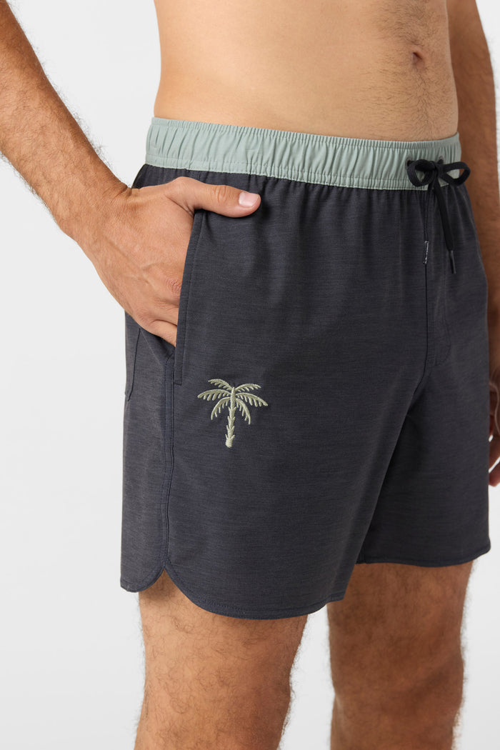 O'Riginals Solid Scallop 16" Swim Trunks - Black | O'Neill