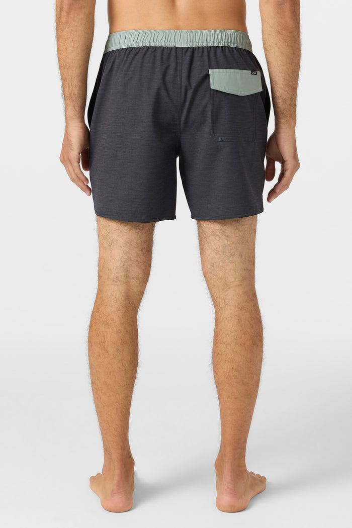 O'Riginals Solid Scallop 16" Swim Trunks - Black | O'Neill