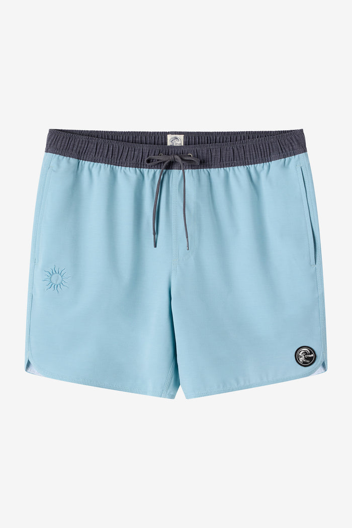 O'Riginals Solid Scallop Elastic Waist 16" Swim Trunks - Arona | O'Neill